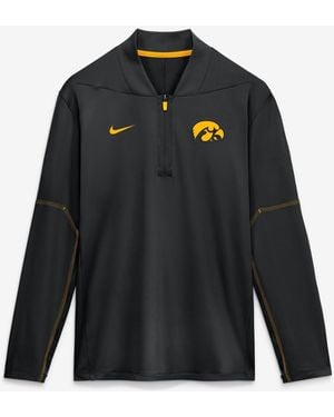 Nike Black Iowa Hawkeyes 2026 Sideline Midweight Half-zip Dri-fit Pullover