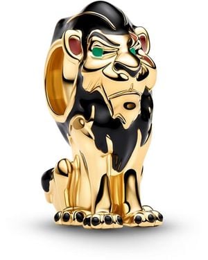 PANDORA Gold-plated Disney Villains Scar Charm - White