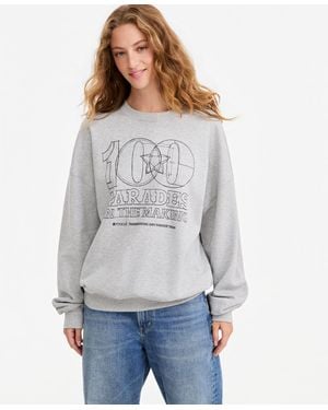 Macy's 100th Thanksgiving Day Parade Blueprint Sweatshirt - Gray