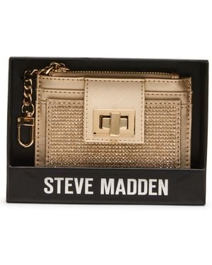 Steve Madden Blynda-g Mini Rhinestone Card Case - Black
