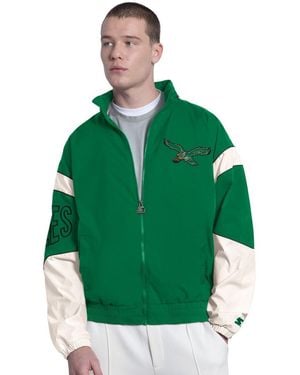 Starter Kelly Green Philadelphia Eagles The Gust Full-zip Hooded Jacket