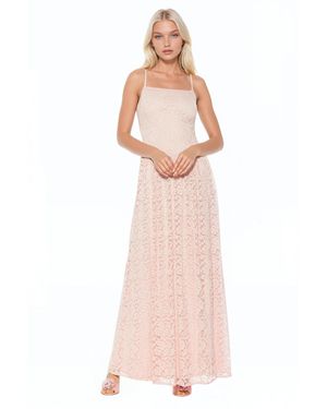 Alexia Admor Marin Draped Bodice Dropped Waist Gown Dress - Pink