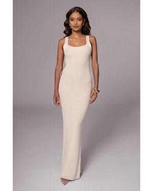 JLUXLABEL Plus Size Black Moonrise Ribbed Maxi Dress - Gray