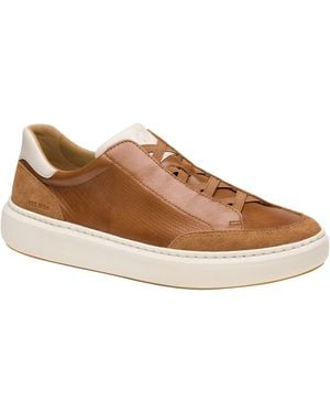 Johnston & Murphy Anders Stretch Round-toe Shoes - Brown