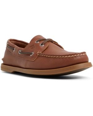 Sperry Top-Sider Authentic Original 2-eye Cross Lace Boat Shoe - Brown