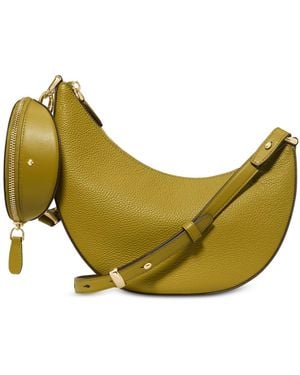 Kate Spade Duo Small Pebbled Leather Crossbody Bag - Yellow