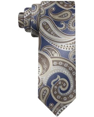Van Heusen Shadow Paisley Tie - Gray
