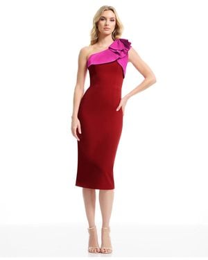 dress the population burgundy emery dress Emery Baroque Sequin Dress – Dress the Population main image 0