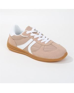 BERNESS Lorna Stripe Retro Sneakers - White