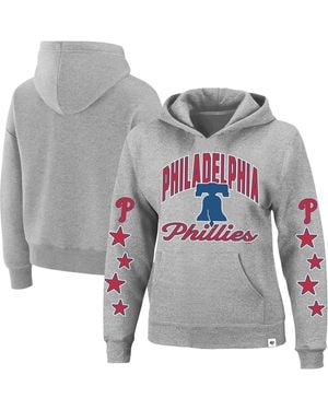 '47 Philadelphia Phillies Plus Size Starry Eye Hoodie - Gray