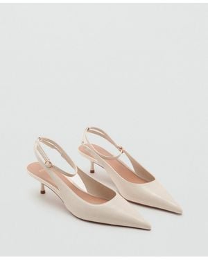 Mango Kitten-heel Pointed Shoes - Natural