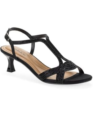 Style & Co. Ginnyy Evening Kitten Heel Sandals - Black