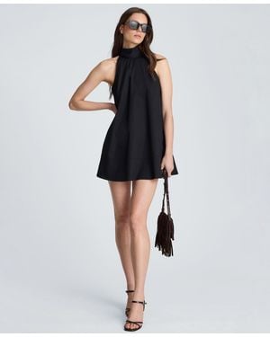Kenneth Cole Self-tie Back Halter Neck Mini Dress - Black
