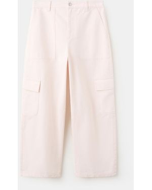 Mango Pocket Cargo Jeans - Pink