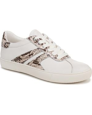 Naturalizer Medina Round Toe Lace Up Sneakers - White