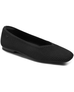 VIVAIA Margot 2.0 Square-toe V-cut Ballet Flats - Black
