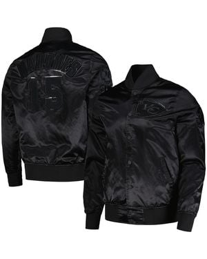 Pro Standard Patrick Mahomes Kansas City Chiefs Player Full-snap Jacket - Black