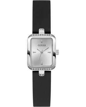 Guess Quartz Silicone Watch 22mm - White