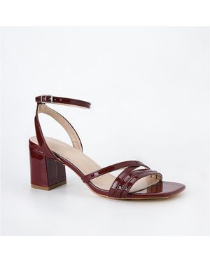 BERNESS Havana Strappy Block Heeled Sandals - Pink