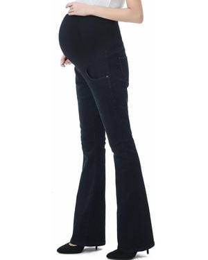 Kimi + Kai Kimi + Kai Maternity Dixie Stretch Flare Leg Denim Jeans - Blue