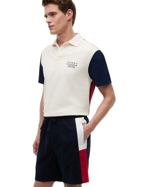 Tommy Hilfiger Dover Poplin Logo Shorts - Blue