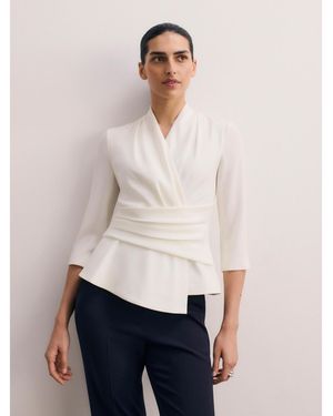 The Fold Belleville Clever Crepe Top - White