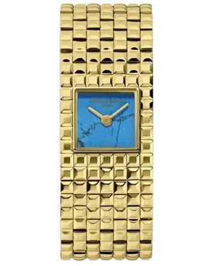 Frederique Constant Swiss Quartz Turquoise-dial Gold-tone Stainless Steel Bracelet Watch 25.7mm - Metallic