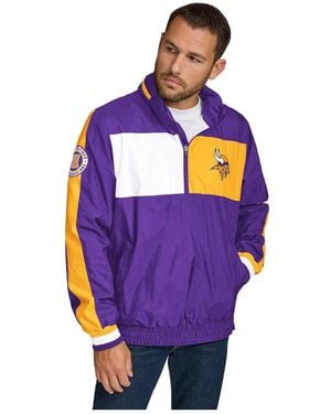 Tommy Hilfiger Minnesota Vikings Gael Lightweight Half-zip Hoodie Jacket - Blue