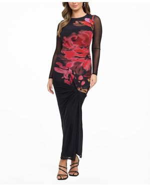 Guess Long Sleeve Alyssa Dress - Red