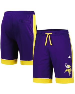 Starter Purple/gold Minnesota Vikings Fan Favorite Fashion Shorts - Blue