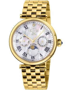Gevril Florence Swiss Quartz -tone Stainless Steel Watch 36mm - Metallic