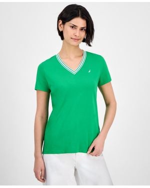 Nautica V-neck Top - Green