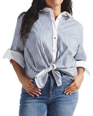 UNIVERSAL STANDARD Plus Size Madison Shirt - Blue