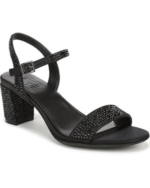 Naturalizer Bristol Block Heel Ankle Strap Sandals - Black