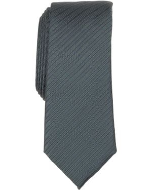 Alfani Renwick Stripe Slim Tie - Gray