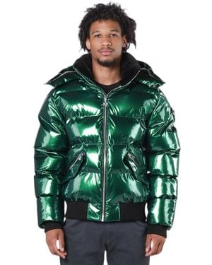 Woodpecker Woody Bomber Quilted Coat - Green