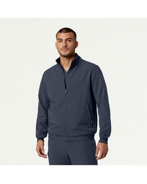 Jaanuu Wolfe 6-pocket Classic Scrub Jacket - Blue