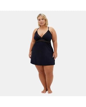 City Chic Plus Size Viva Babydoll - Blue