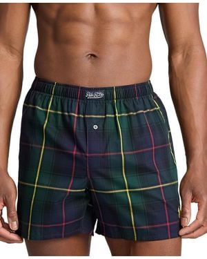 Polo Ralph Lauren Plaid Woven Boxers - Blue