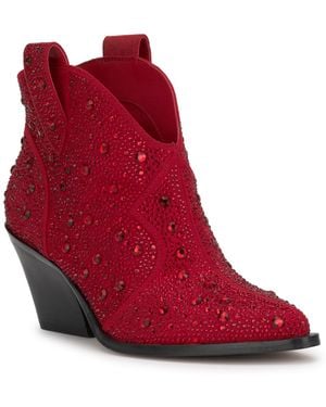 Jessica Simpson Zadie Pull-on Western Booties - Red