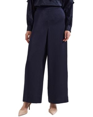 Phase Eight Beccy Satin Trouser - Blue
