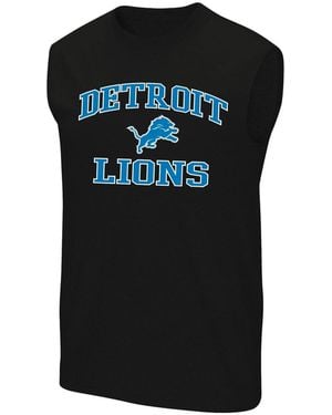 Fanatics Detroit Lions Big & Tall Hart & Soul Muscle Tank Top - Black