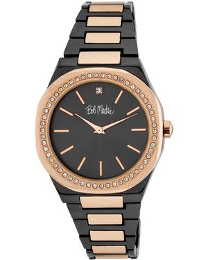 Bob Mackie Quartz Alloy Watch 40mm - Metallic