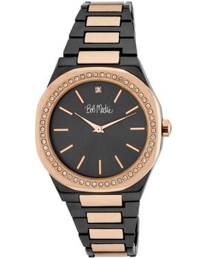 Bob Mackie Quartz Alloy Watch 40mm - Metallic