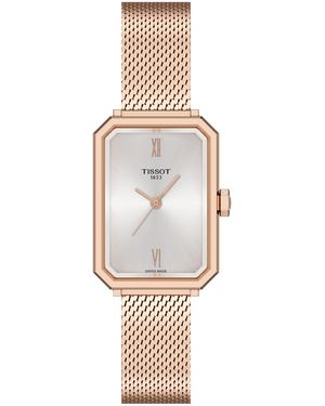 Tissot Rose Gold Stainless Steel Bracelet Watch - White