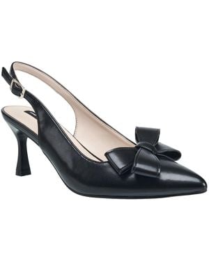 French Connection Brinton Oversized Bow Kitten Heel - Blue