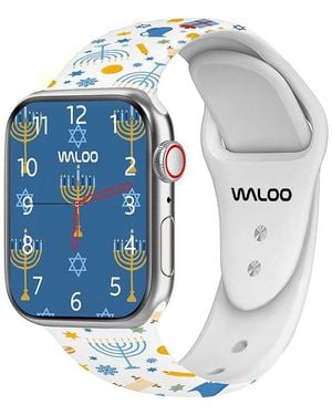 Waloo Hanukkah Inspired Silicone Band For Apple Watch - Blue