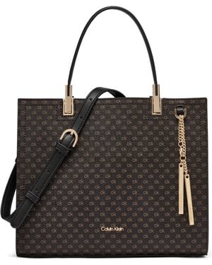 Calvin Klein Verne Small Satchel Bag - Black
