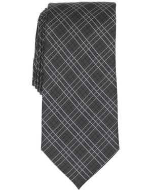 Michael Kors Grid Pattern Tie - Gray