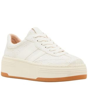 Madden Girl Livvyy Platform Lace-up Sneakers - White